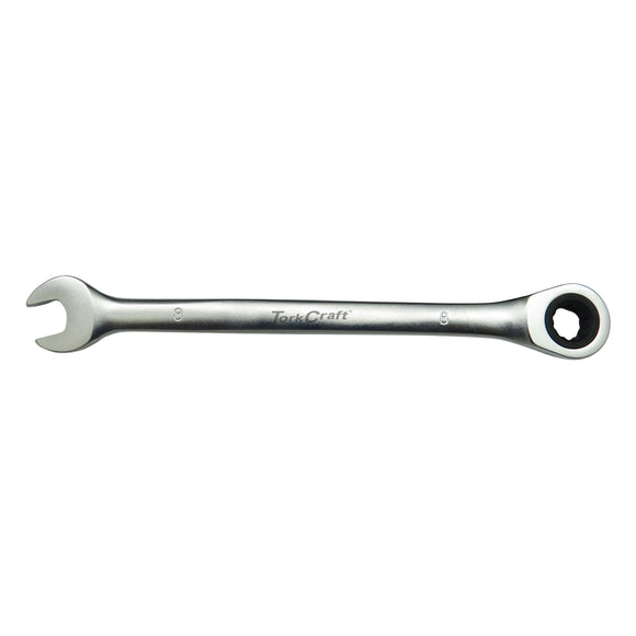 Image of a Tork Craft Combination Ratchet Wrench 8mm Fixed Head Spanner