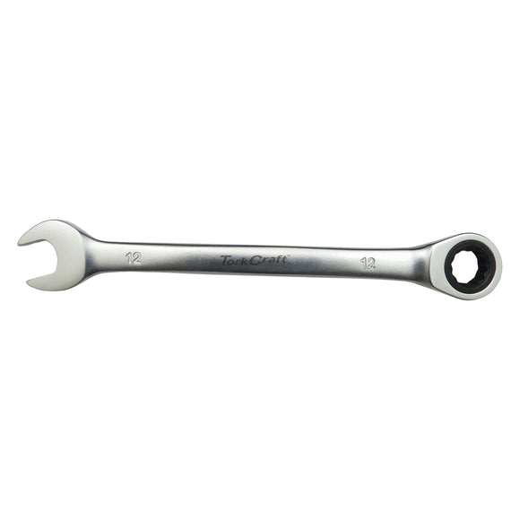 Image of a Tork Craft Combination Ratchet Wrench 12mm Fixed Head Spanner