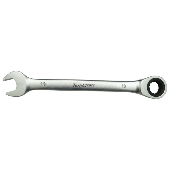 Image of a Tork Craft Combination Ratchet Wrench 13mm Fixed Head Spanner