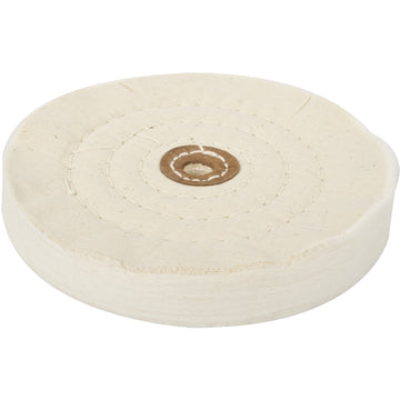 Image of a Tork Craft Buffing Pad Medium 150mm To Fit 12.5mm Arbor/L-Wrench Spindle - White