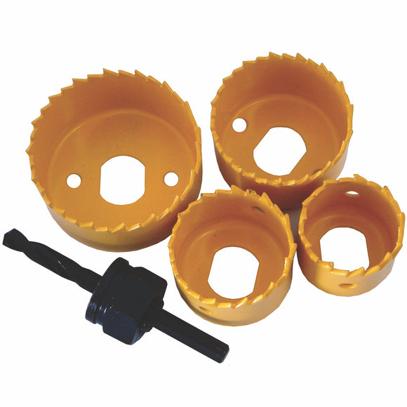 Image of a Tork Craft Hole Saw Set 5pce Carbon Steel