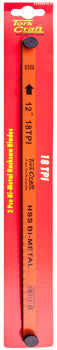 Image of a Tork Craft 2pc Hacksaw Blade Bi-metal 18tx300 Hanging Card