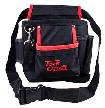 Image of a Tork Craft Tool Pouch Nylon With Belt 7 Pocket