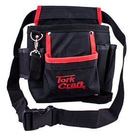 Image of a Tork Craft Tool Pouch Nylon With Belt 7 Pocket