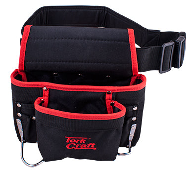 Image of a Tork Craft Tool Pouch Nylon With Belt 8 Pocket + Loops