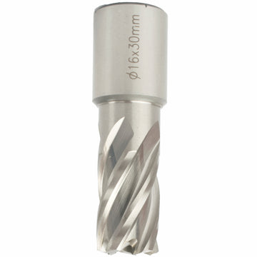 Image of a Tork Craft Annular Hole Cutter HSS 16 X 30mm Weld Shank 19.05mm