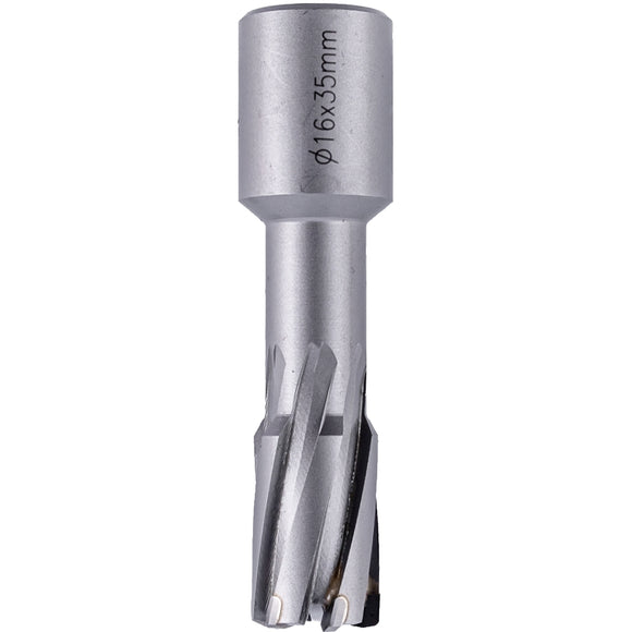 Image of a Tork Craft Annular Hole Cutter TCT 16 X 35mm Weld Shank 19.05mm