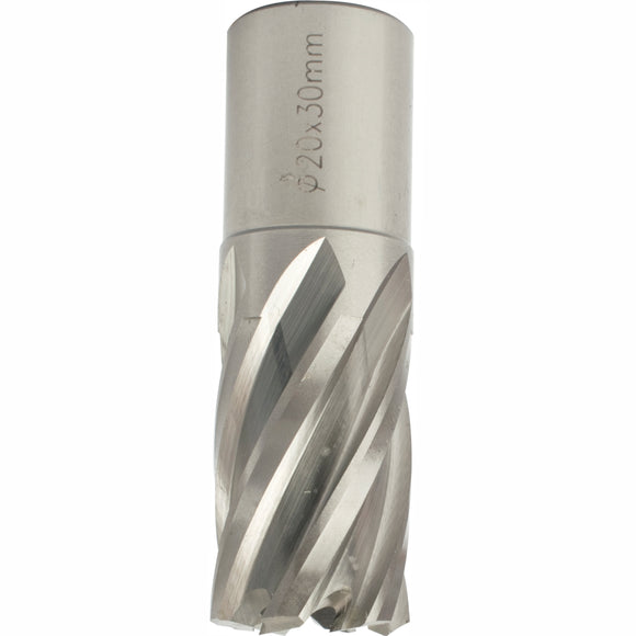 Image of a Tork Craft Annular Hole Cutter HSS 20 X 30mm Weld Shank 19.05mm