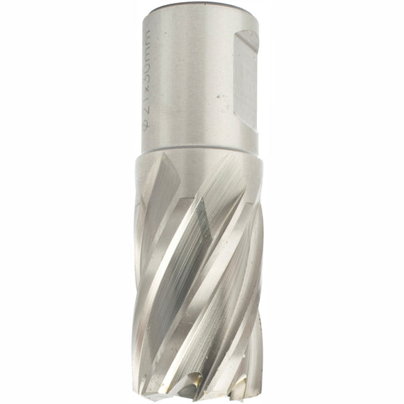 Image of a Tork Craft Annular Hole Cutter HSS 21 X 30mm Weld Shank 19.05mm