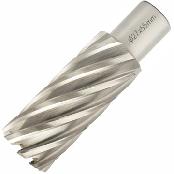Image of a Tork Craft Annular Hole Cutter HSS 27 X 55mm Weld Shank 19.05mm