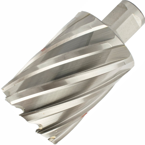 Image of a Tork Craft Annular Hole Cutter HSS 45 X 55mm Weld Shank 19.05mm