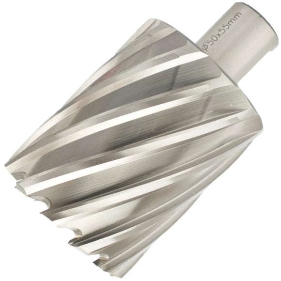 Image of a Tork Craft Annular Hole Cutter HSS 50 X 55mm Weld Shank 19.05mm