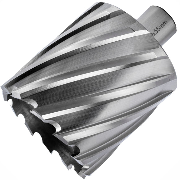 Image of a Tork Craft Annular Hole Cutter HSS 60 X 55mm Weld Shank 19.05mm