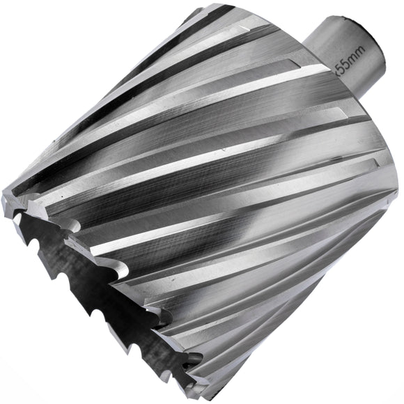 Image of a Tork Craft Annular Hole Cutter HSS 64 X 55mm Weld Shank 19.05mm