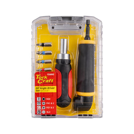 Image of a Tork Craft Angle Drive 1/4' MF W/Ratchet Driver 6pc Bits