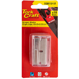 Image of a Tork Craft Scraper Blades Sngl Edge 39mm X 19mm X 0.25mm SK5