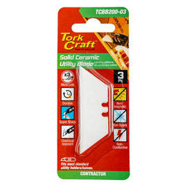 Image of a Tork Craft Utility Blade Ceramic Solid 60mm X 19mm X 0.60mm 3pc