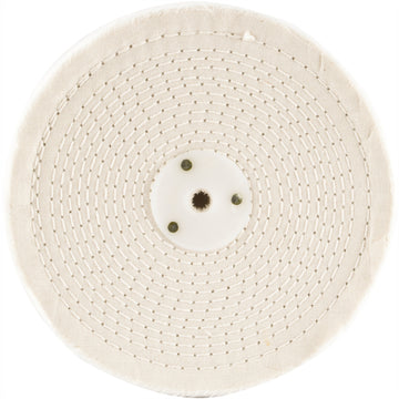 Image of a Tork Craft White Buff/ Mop 200mm X 3 Section X 30 Mm Thick 1/2' Hole