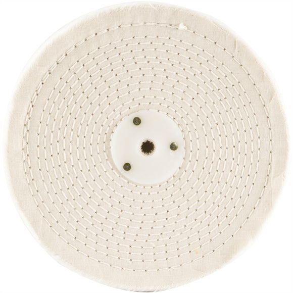Image of a Tork Craft White Buff/ Mop 200mm X 3 Section X 30 Mm Thick 1/2' Hole