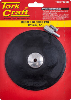 Image of a Tork Craft Backing Pad Rubber 125mm W/arbor