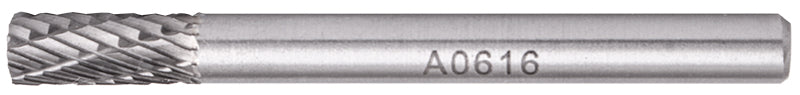 Image of a Tork Craft Rotary Burr Tungsten 6x16x6mm Cylindrical
