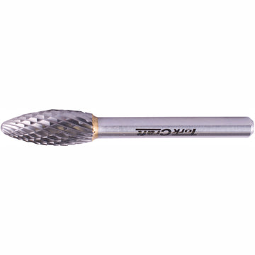 Image of a Tork Craft Rotary Burr Tungsten 10x25x6mm Round Point