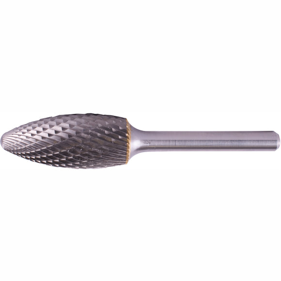 Image of a Tork Craft Rotary Burr Tungsten 16x36x6mm Round Point