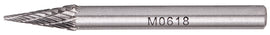 Image of a Tork Craft Rotary Burr Tungsten 6x18x6mm Conical Straight