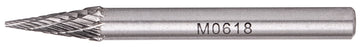 Image of a Tork Craft Rotary Burr Tungsten 6x18x6mm Conical Straight