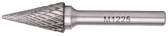 Image of a Tork Craft Rotary Burr Tungsten 12x25x6mm Conical Straight