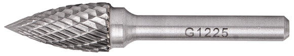 Image of a Tork Craft Rotary Burr Tungsten 12x25x6mm Conical Curved