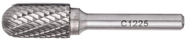 Image of a Tork Craft Rotary Burr Tungsten 12x25x6mm Round Point