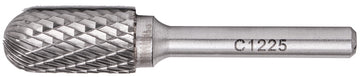 Image of a Tork Craft Rotary Burr Tungsten 12x25x6mm Round Point
