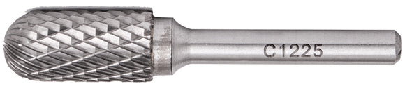 Image of a Tork Craft Rotary Burr Tungsten 12x25x6mm Round Point