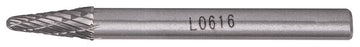 Image of a Tork Craft Rotary Burr Tungsten 6x16x6mm Conical
