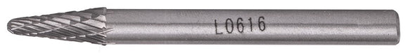 Image of a Tork Craft Rotary Burr Tungsten 6x16x6mm Conical