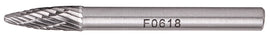 Image of a Tork Craft Rotary Burr Tungsten 6x18x6mm Round Point