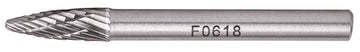 Image of a Tork Craft Rotary Burr Tungsten 6x18x6mm Round Point