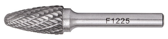 Image of a Tork Craft Rotary Burr Tungsten 12x25x6mm Conical Round Point