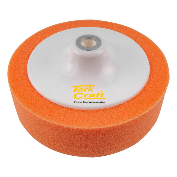 Image of a Tork Craft Compounding Sponge 150mm X M14 Standard Orange