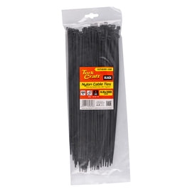 Image of a Tork Craft Nylon Cable Ties 4.8mm X 300mm Black 100pc
