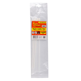 Image of a Tork Craft Nylon Cable Ties 4.8mm X 300mm White 10pc