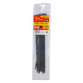 Image of a Tork Craft Nylon Cable Ties 4.8mm X 300mm Black 25pc