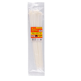 Image of a Tork Craft Nylon Cable Ties 4.8mm X 400mm White 50pc