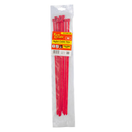 Image of a Tork Craft Nylon Cable Ties 7.6mm X 400mm Red 10pc