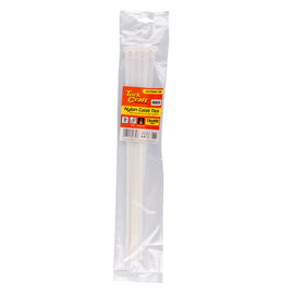 Image of a Tork Craft Nylon Cable Ties 7.6mm X 400mm White 10pc
