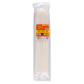 Image of a Tork Craft Nylon Cable Ties 7.6mm X 400mm White 50pc