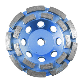 Image of a Tork Craft Diamond Cup Wheel 115mm X M14 Dbl Row Laser Welded Industrial