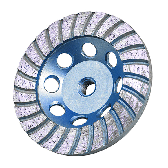 Image of a Tork Craft Diamond Cup Wheel 115mm X M14 Turbo Laser Welded Industrial