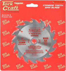 Image of a Tork Craft Blade TCT 125 X 16t 20/13 General Purpose Wood